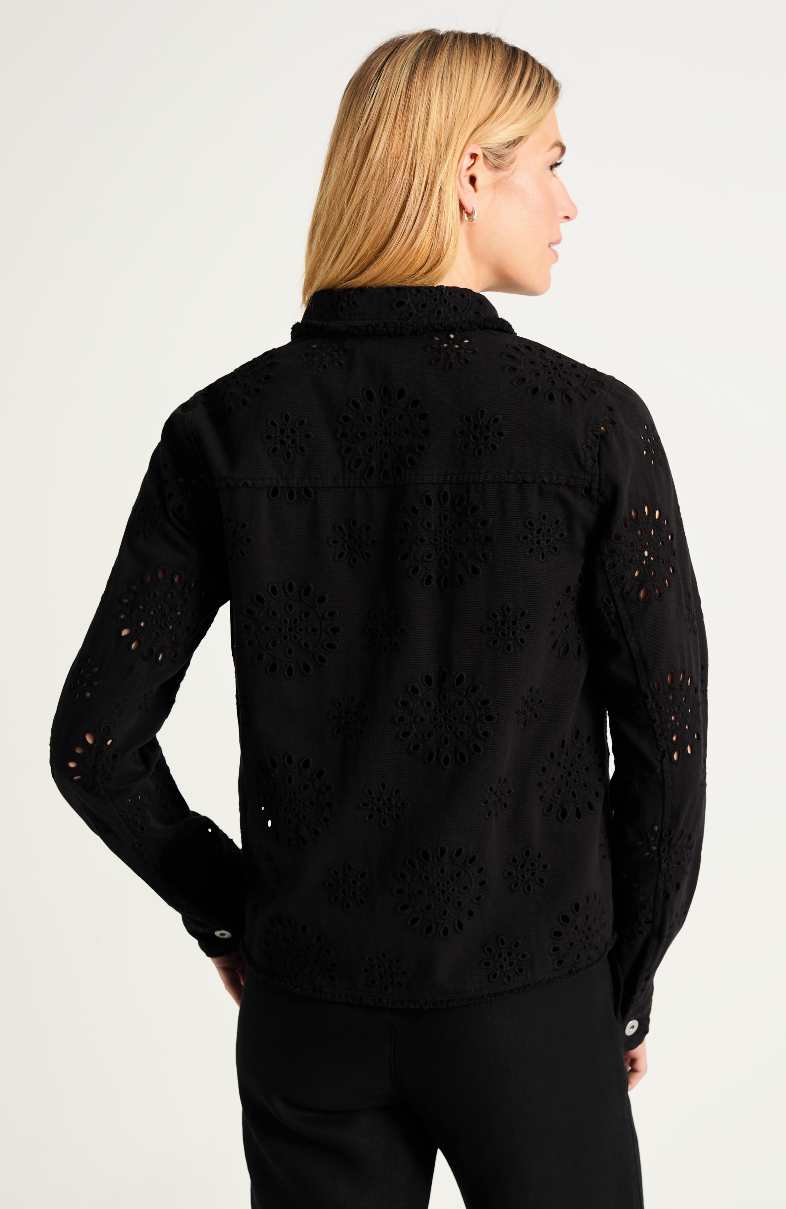 embroidered eyelet jacket