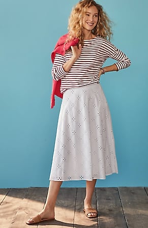 Image for Eyelet Midi Skirt