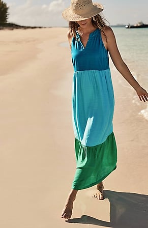 Image for Color-Block Maxi Dress