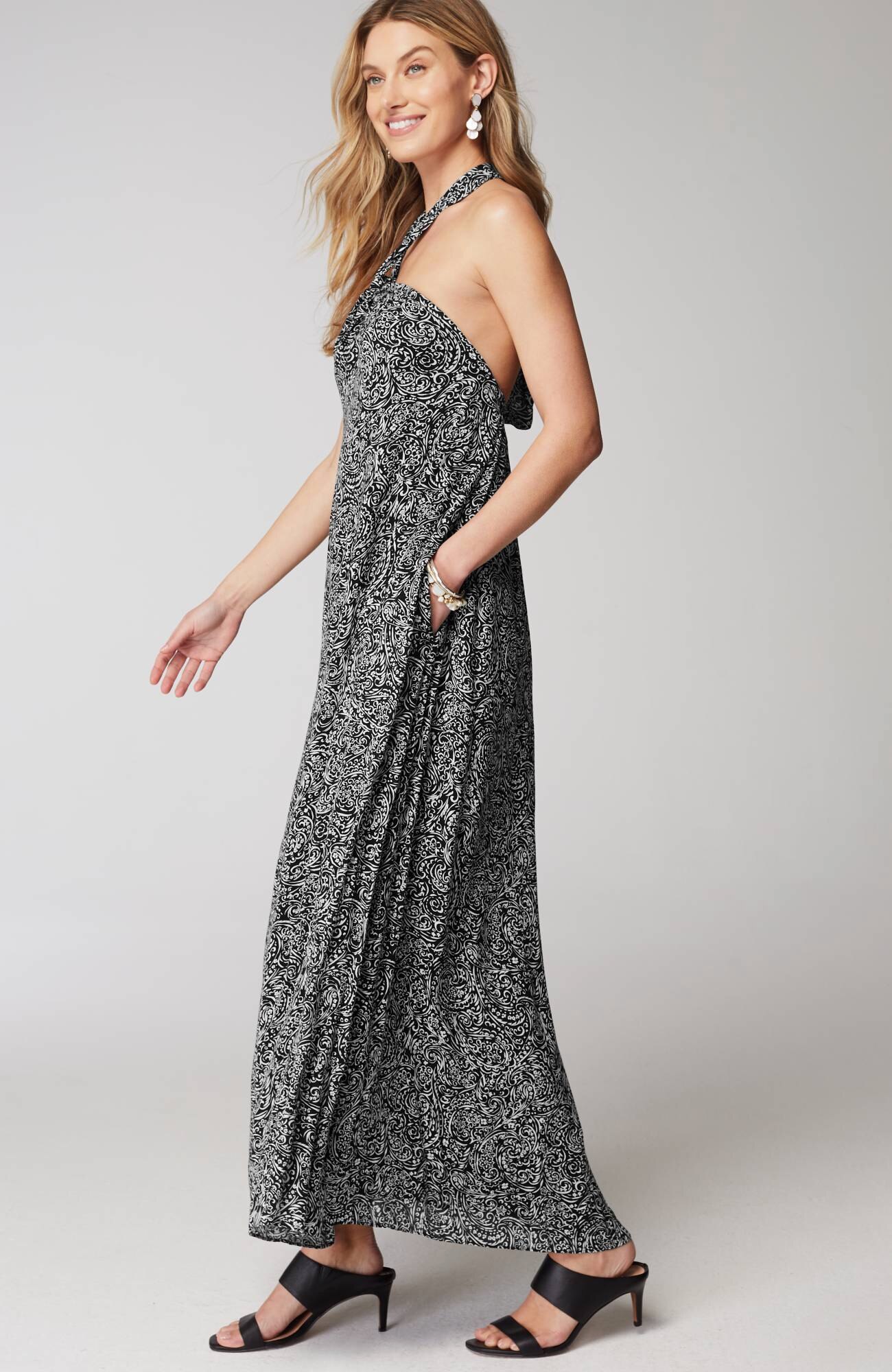 TWISTED-HALTER DRESS | JJill