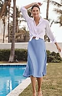 wearever satin a-line skirt