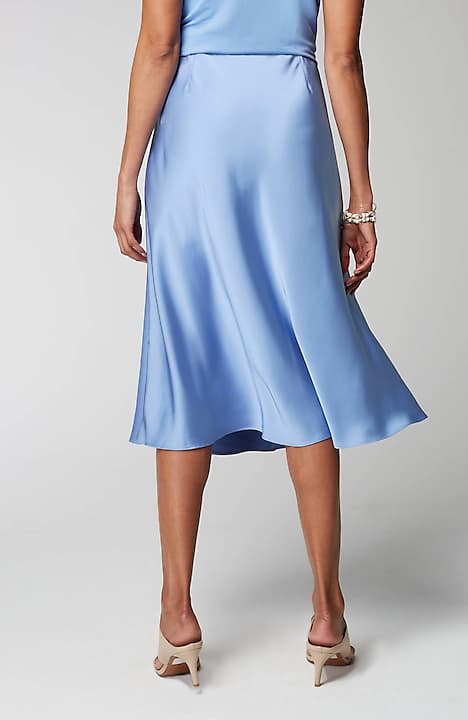 wearever satin a-line skirt