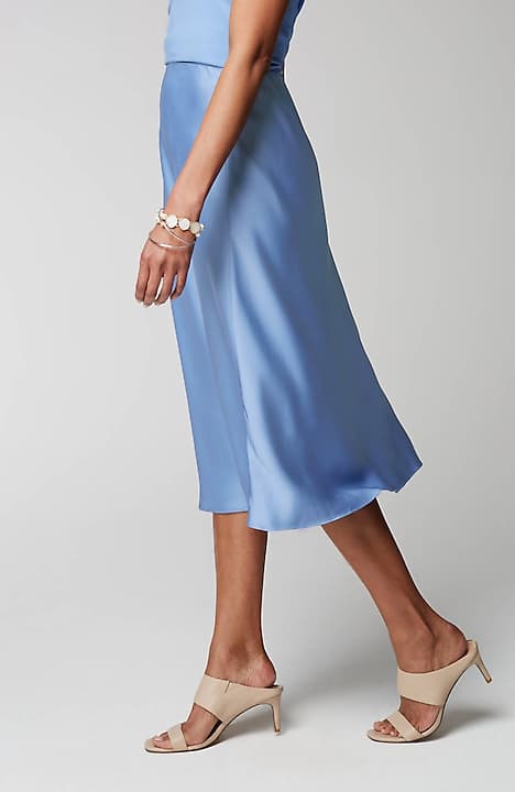 wearever satin a-line skirt