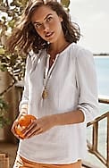 cotton-gauze popover top