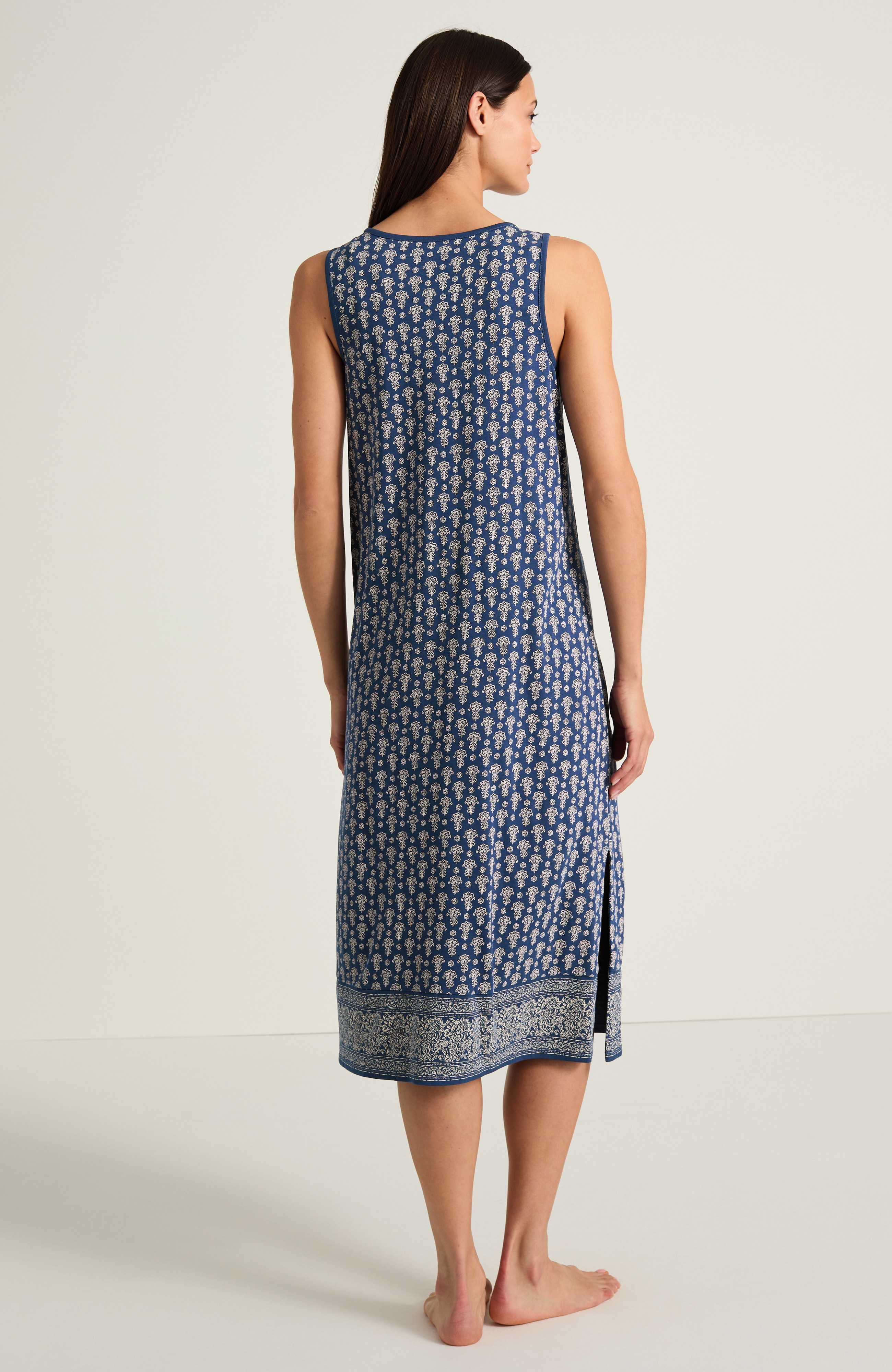 sleep ultrasoft sleeveless midi gown