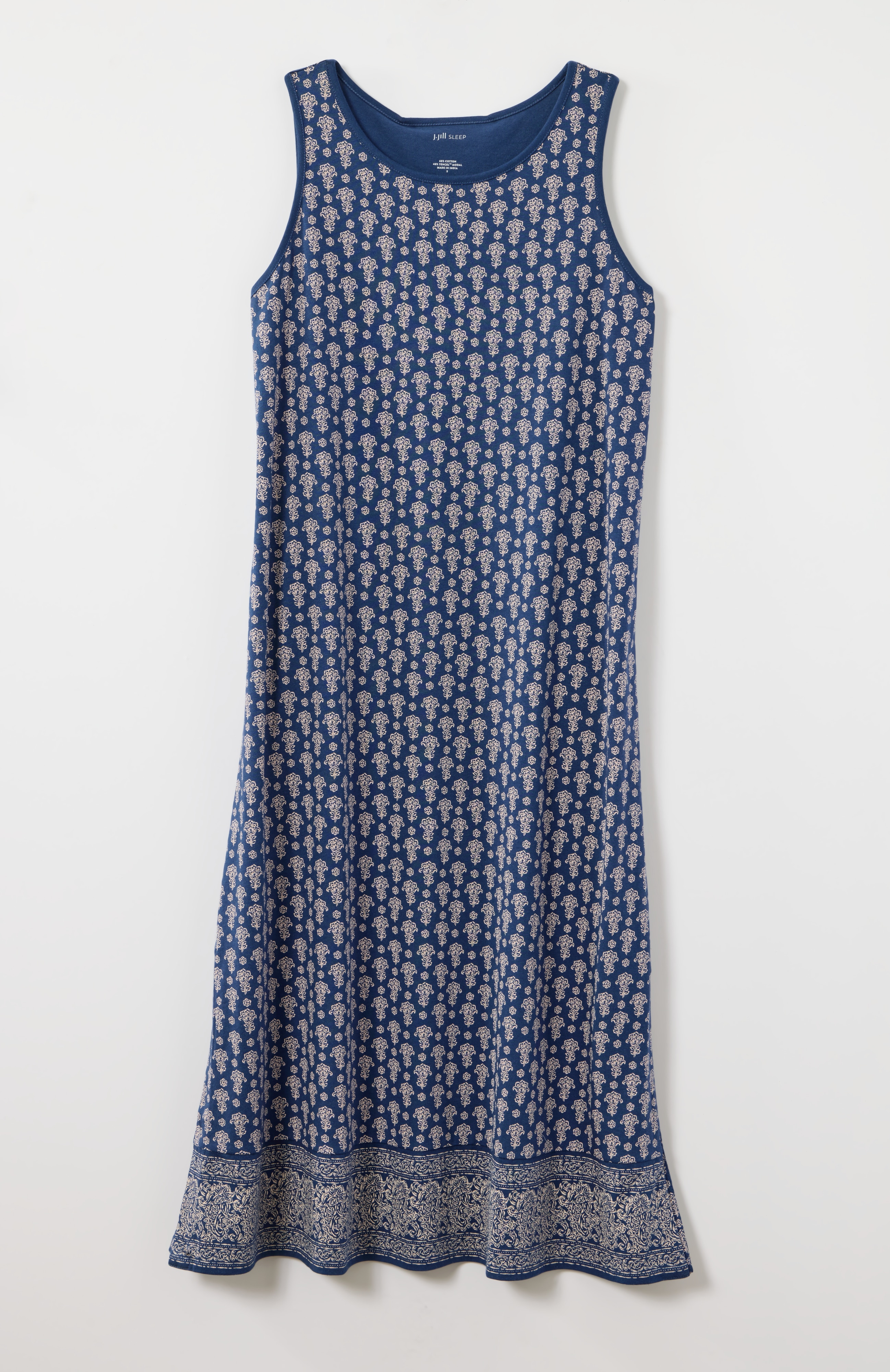sleep ultrasoft sleeveless midi gown