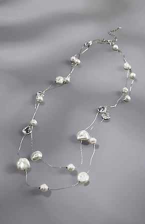 Image for Serene Escape Pearl Station Necklace
