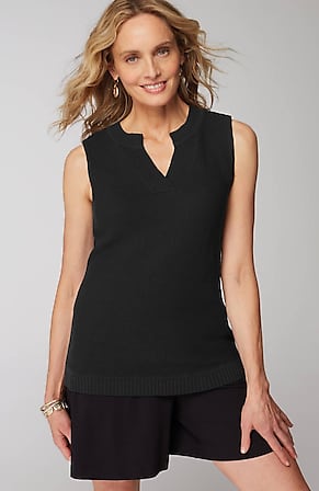 Image for Wearever Textured Sleeveless Sweater