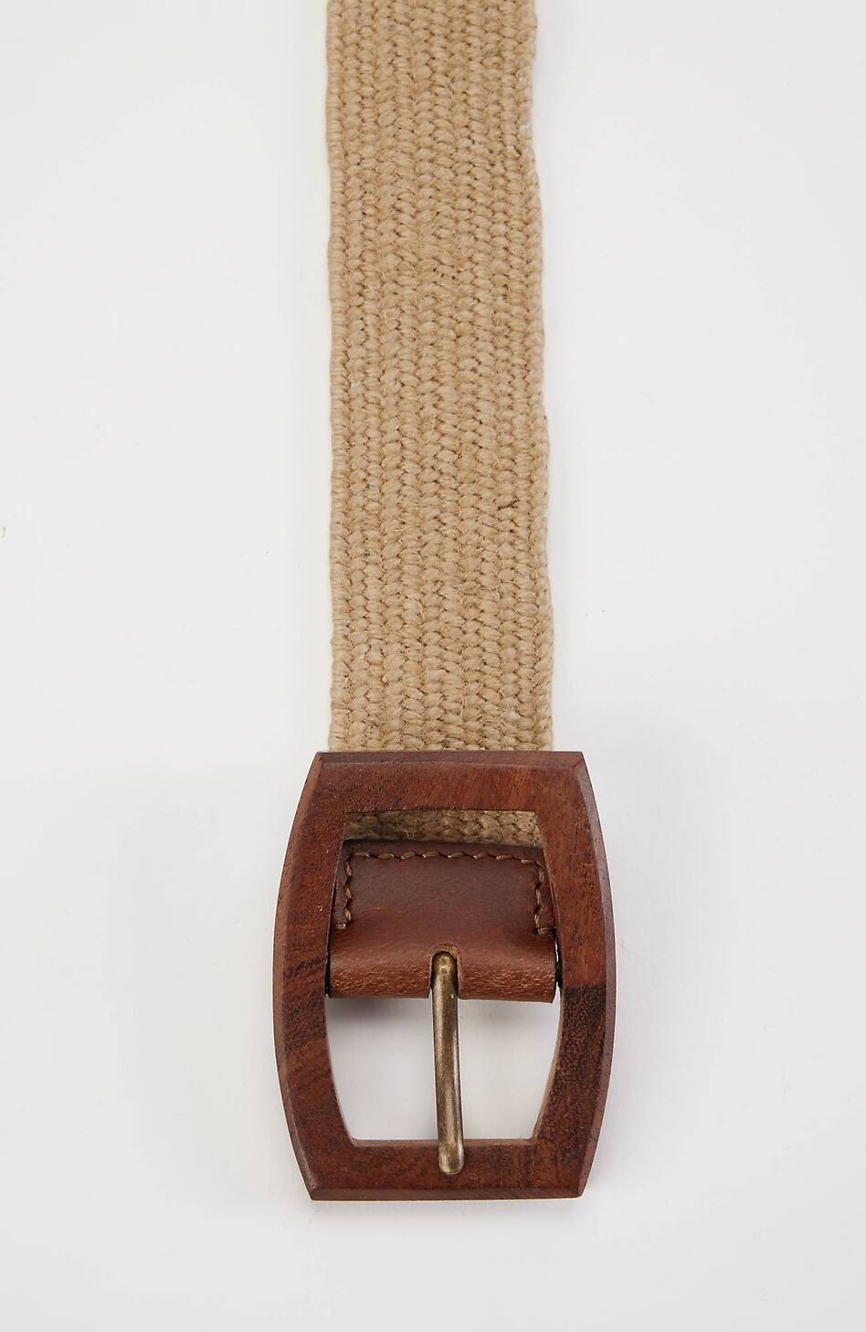 Women’s Wide Jute/Raffia Belt Brown Boho Woven Raffia Belt: Women main image 2