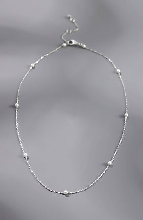 Image for Placed-Pearl Sterling Silver Necklace