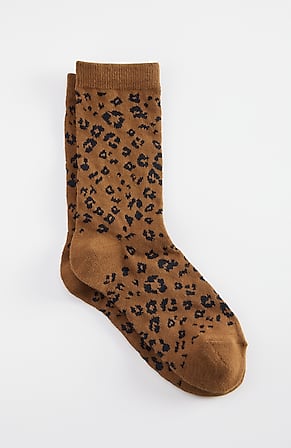 Image for Animal-Printed Crew Socks