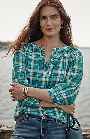 Image for Cotton Voile Pullover Top