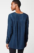 pure jill textured tunic