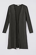 pure jill pleated knit duster