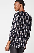 pure jill v-neck ikat top