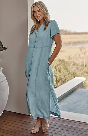 Image for Indigo Shirtdress