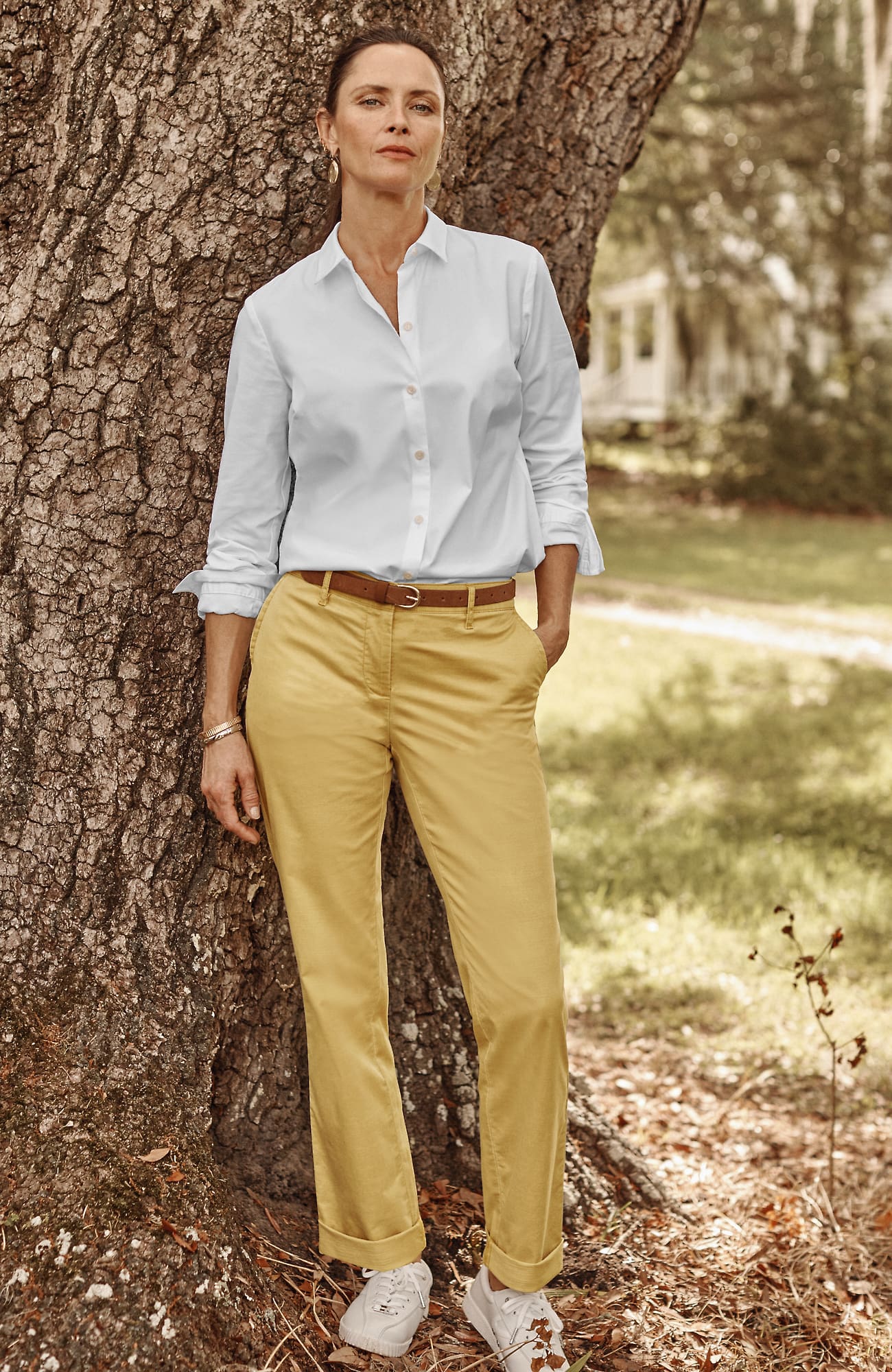 Jjill J.jill Relaxed Straight-leg Chino Pants In Light Harvest Sun