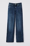 fringe-hem wide-leg jeans