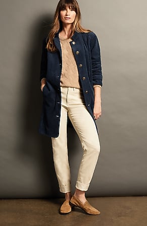 Image for Authentic Fit Slim-Leg Corduroy Pants