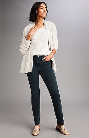Image for Authentic Fit Slim-Leg Corduroy Pants