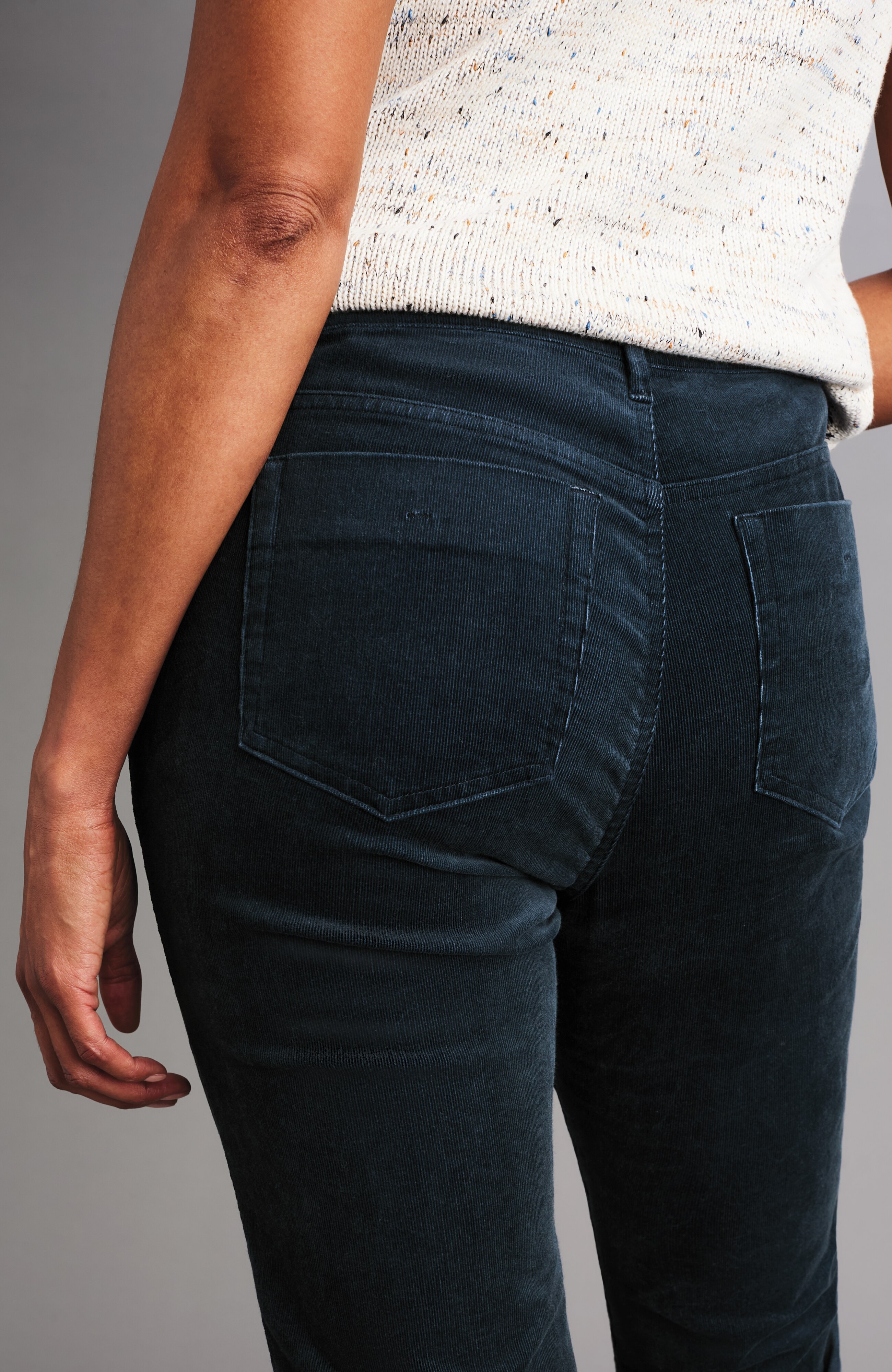 authentic fit slim-leg corduroy pants