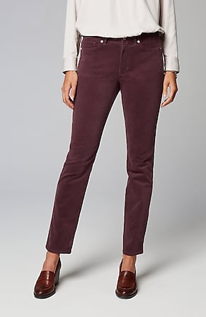 Image for Authentic Fit Slim-Leg Corduroy Pants