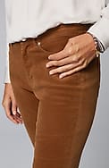 authentic fit slim-leg corduroy pants