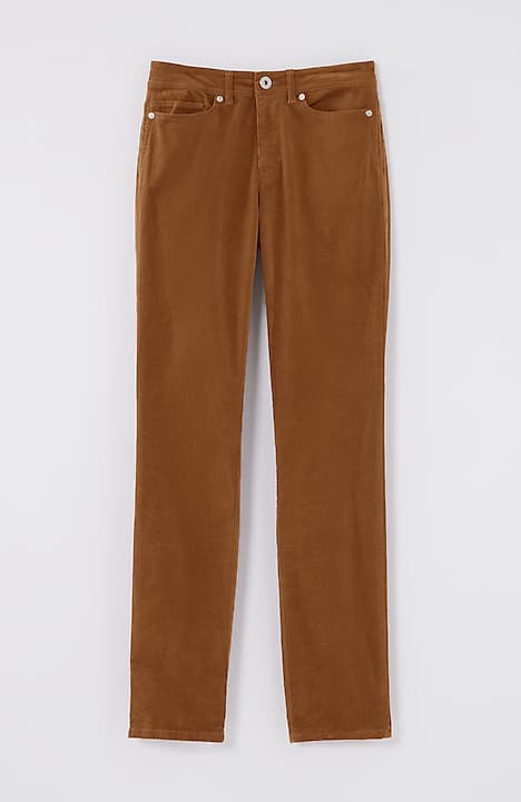 authentic fit slim-leg corduroy pants