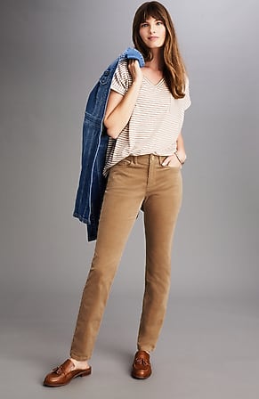 Image for Authentic Fit Slim-Leg Corduroy Pants