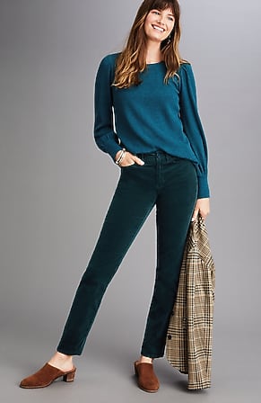 Image for Authentic Fit Slim-Leg Corduroy Pants
