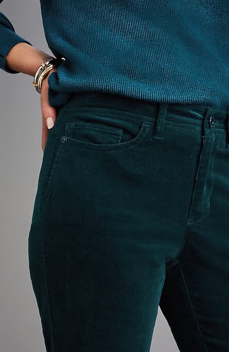 authentic fit slim-leg corduroy pants