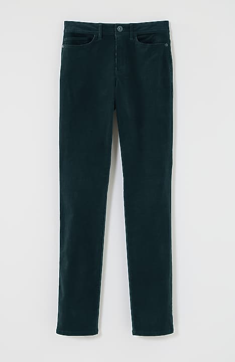 authentic fit slim-leg corduroy pants