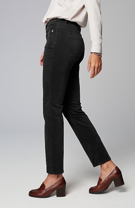 authentic fit slim-leg corduroy pants