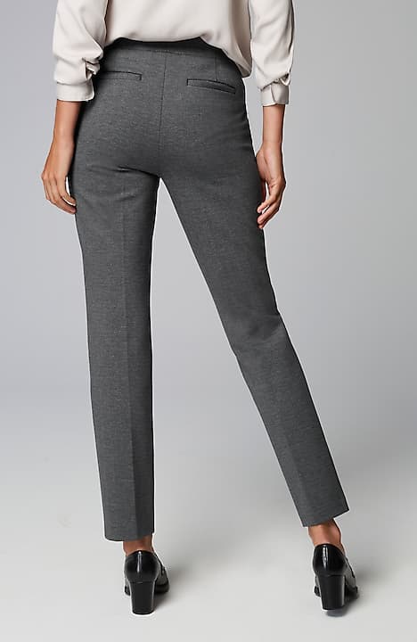 ponte welt-pockets slim-leg pants
