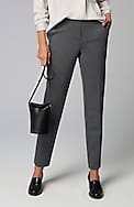 ponte welt-pockets slim-leg pants