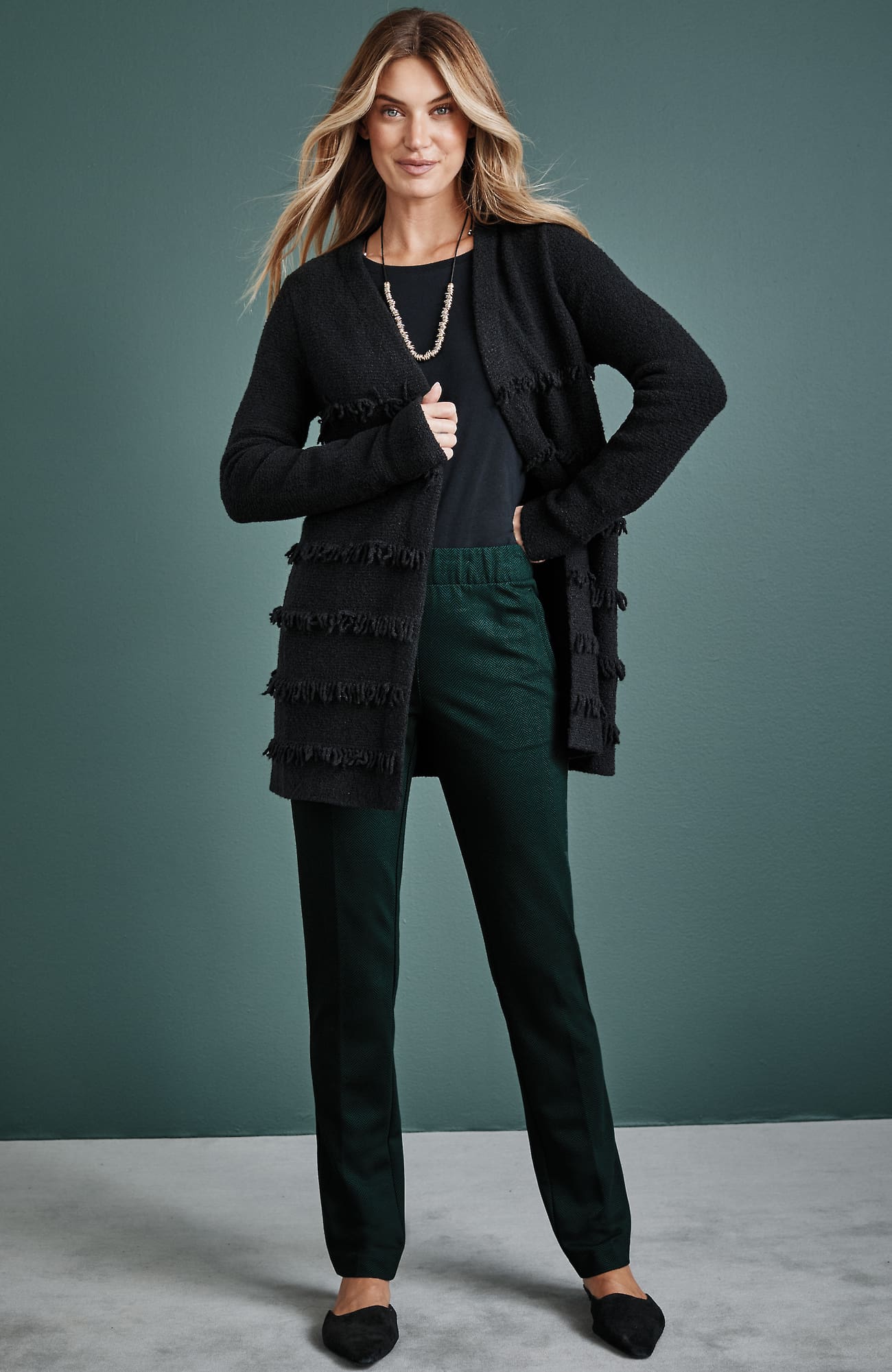 Jjill J.jill Ponte Welt-pockets Slim-leg Pants