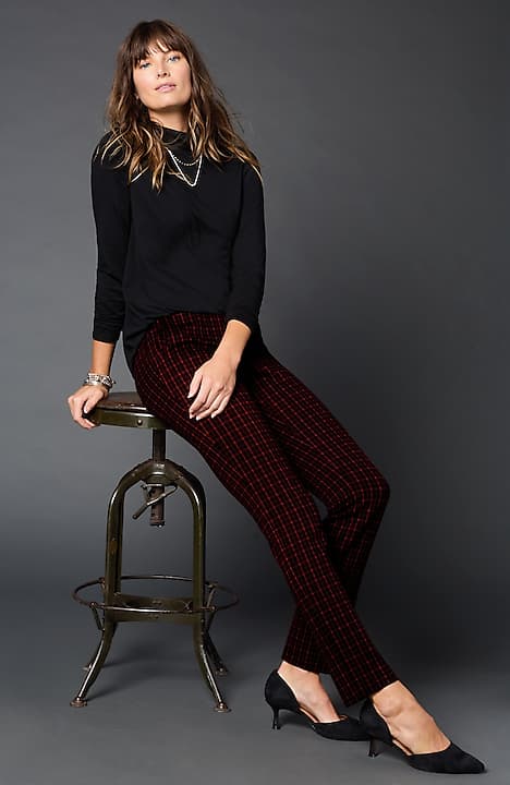 ponte welt-pockets slim-leg pants