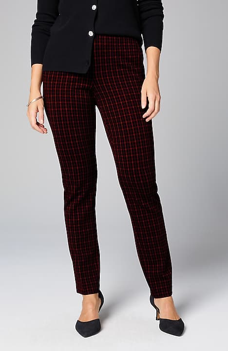 ponte welt-pockets slim-leg pants