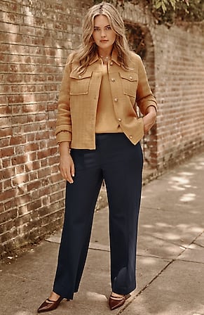 Image for Ponte Wide-Leg Pants