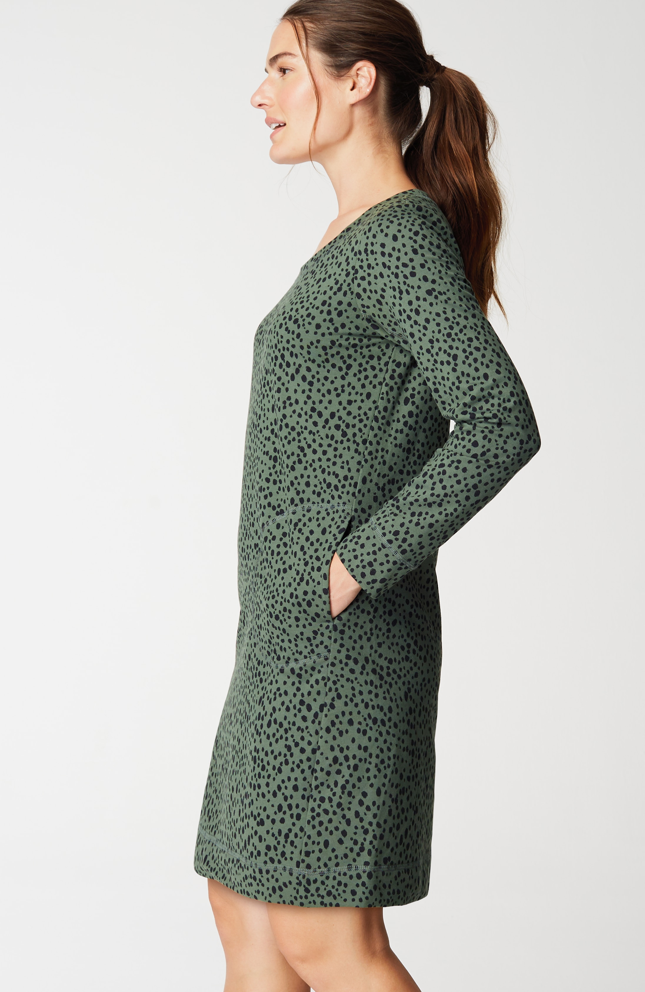 fit elevate terry seamed dress