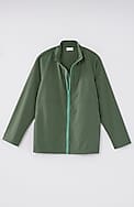 fit contrasting-zipper jacket