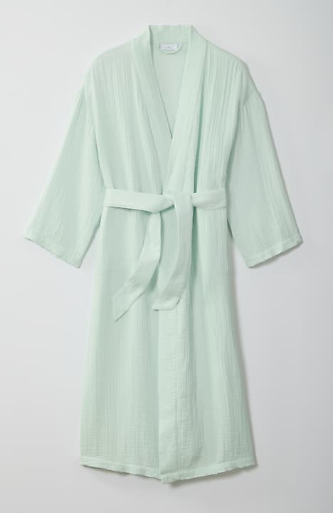 light cotton dressing gown Womens Next Grey Stripe Cosy Lightweight Dressing Gown S (US 4-6)