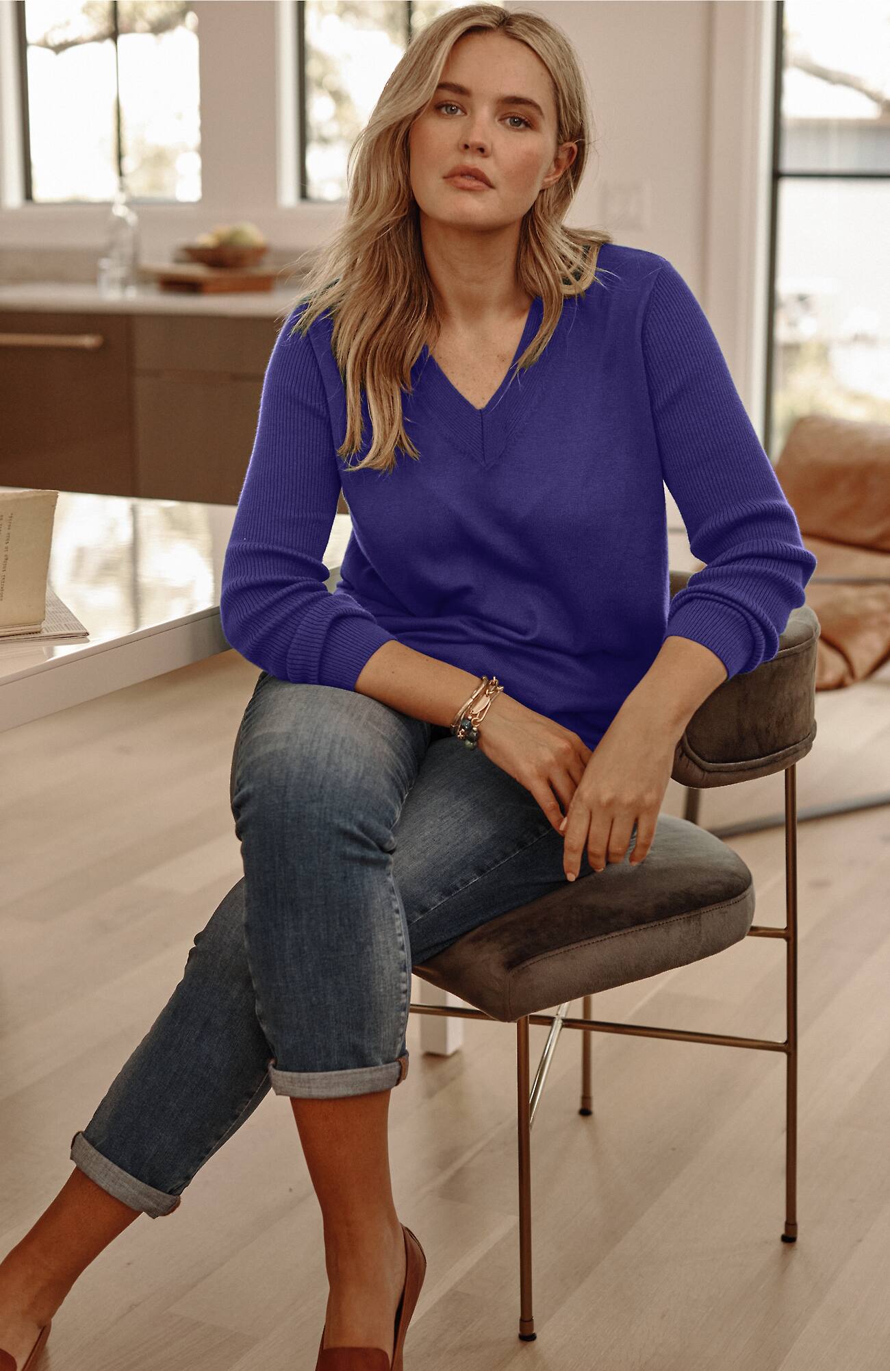 Jjill J.jill Destination Sweater In Majestic Violet