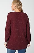 tweeded-cotton sweater tunic
