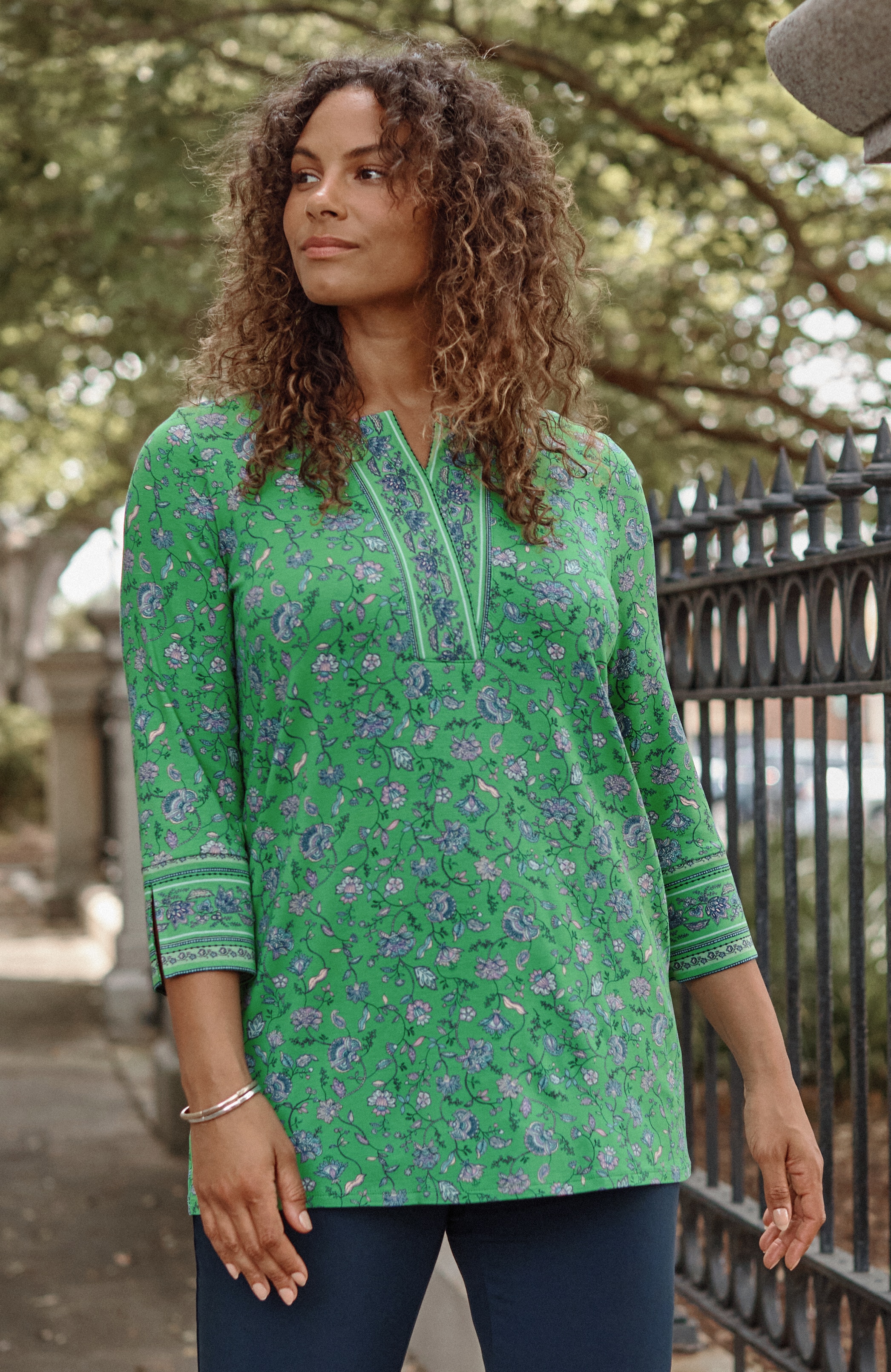 wearever split-neck tunic