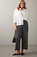 wearever plissé wide-leg crops