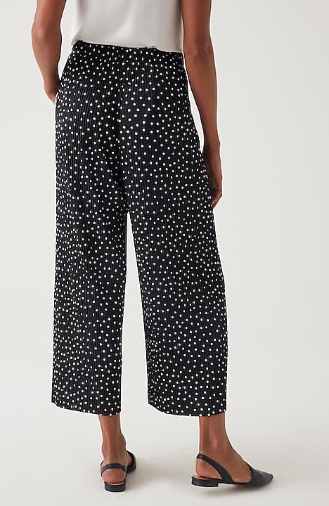 wearever plissé wide-leg crops