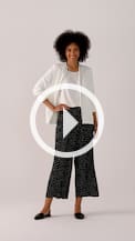wearever plissé wide-leg crops