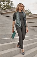 wearever smooth-fit classic slim-leg pants