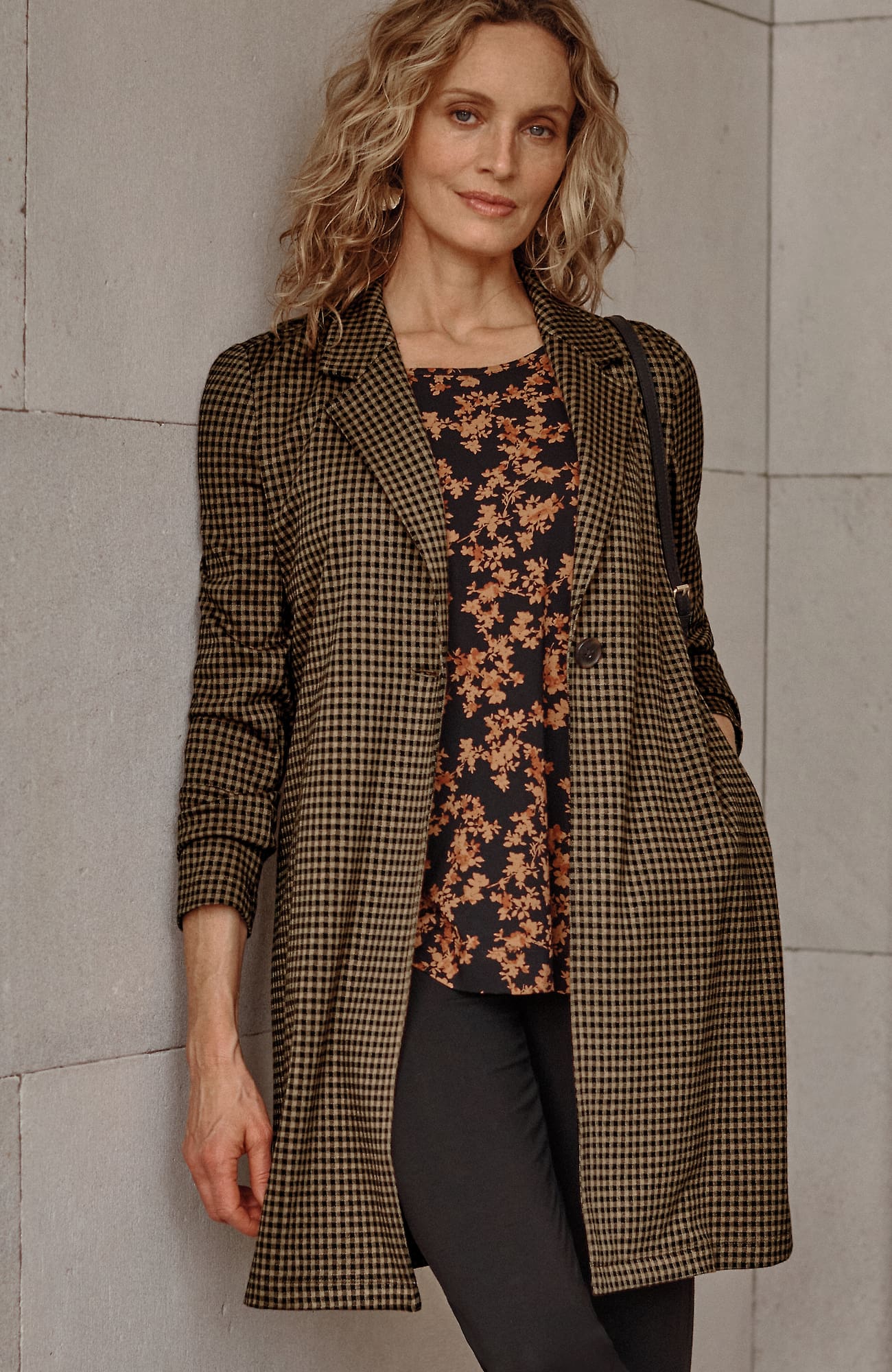 Jjill J.jill Wearever Ponte Jacquard Duster Jacket In Vicuna,black